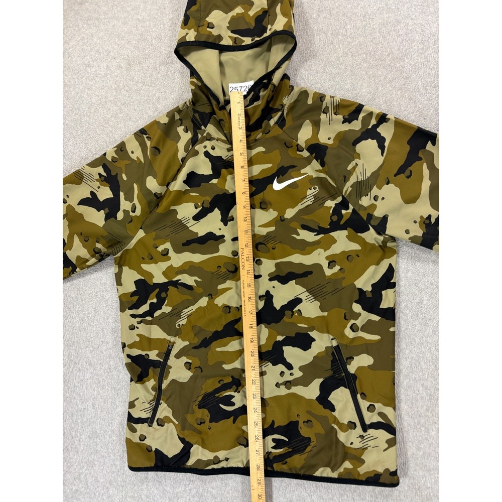 Nike Dri Fit Camouflage Full Zip Windbreaker Jacket‎ (Men's Medium) Green - Picture 9 of 12